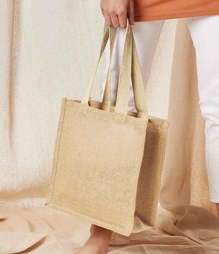 Westford Mill Jute Compact Tote Bag - NAT - ONE